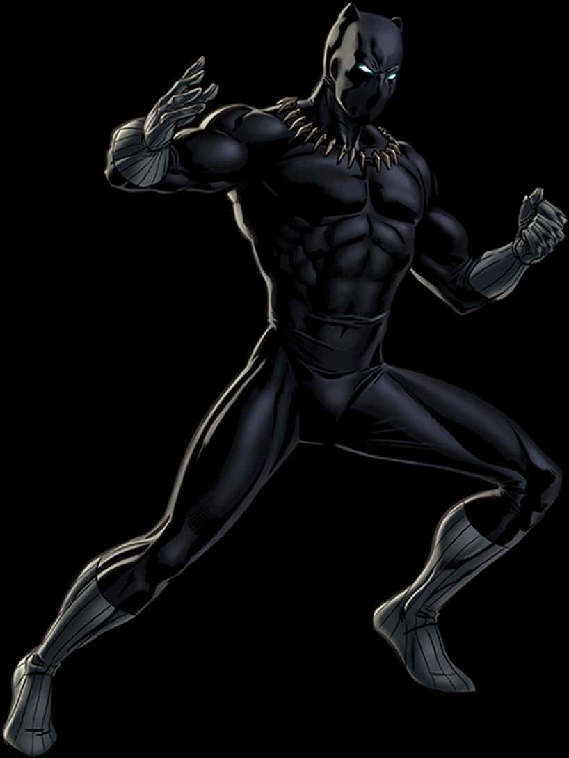 Black Panther Action Pose