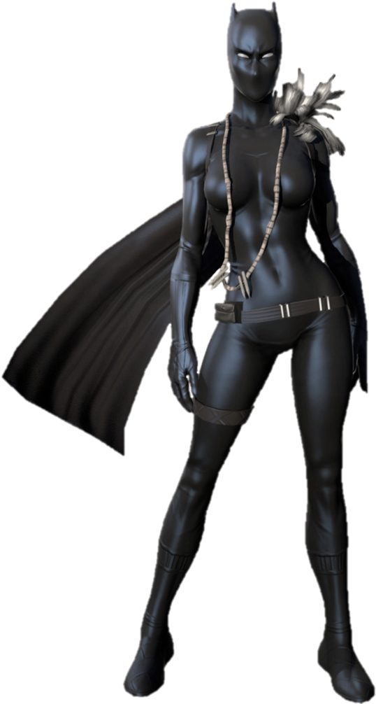 Black Panther Costume Pose