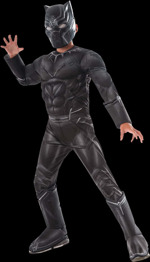 Black Panther Costume Pose