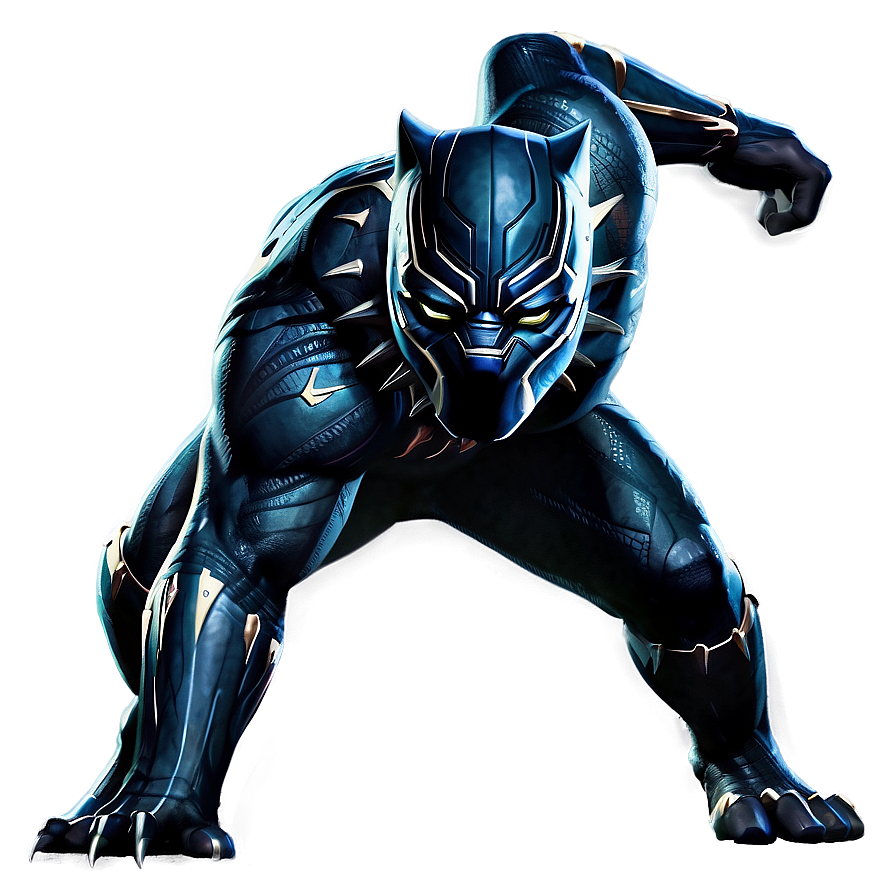 Black Panther Crouching Png Eik