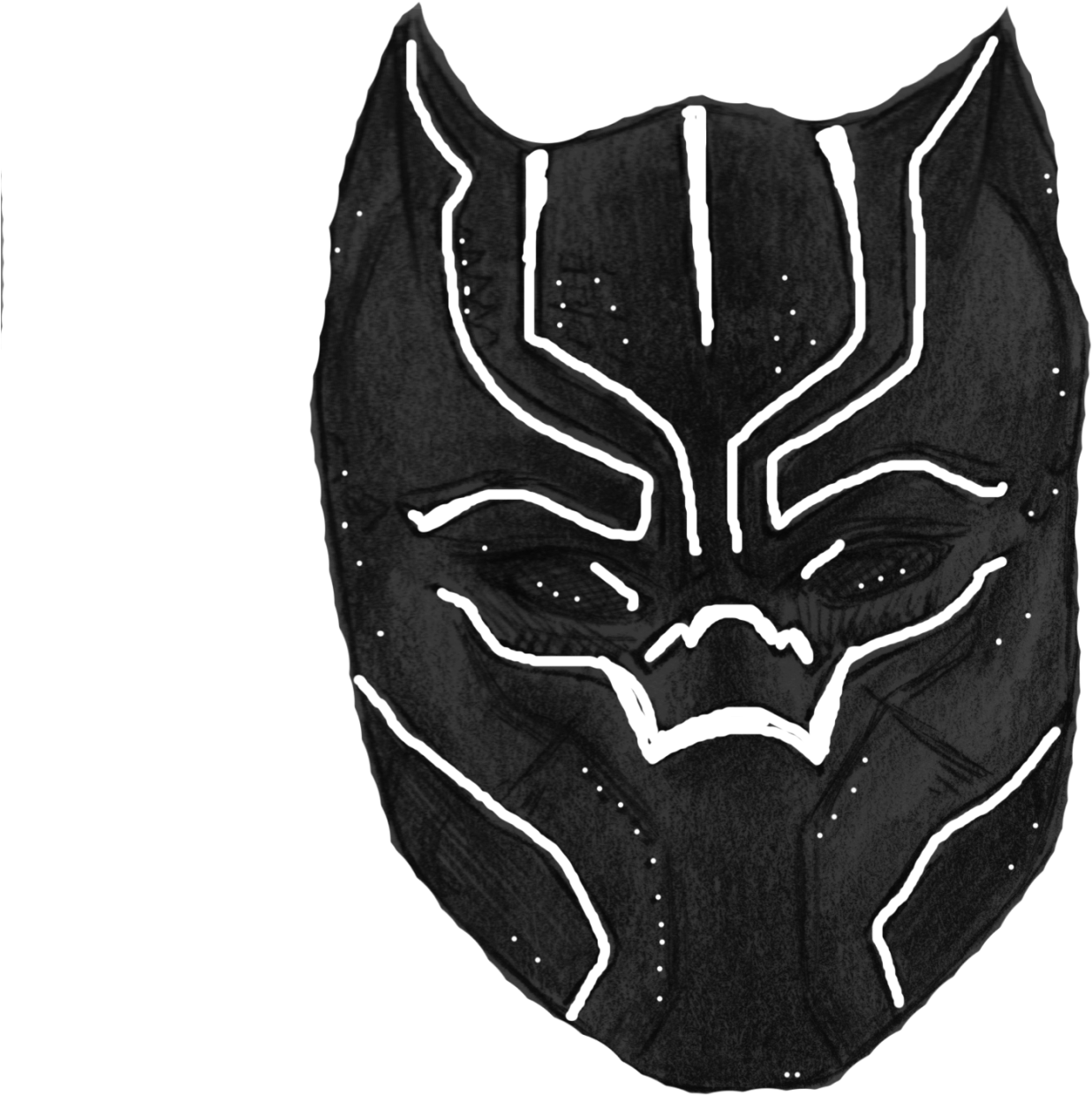 Black Panther Mask Artwork