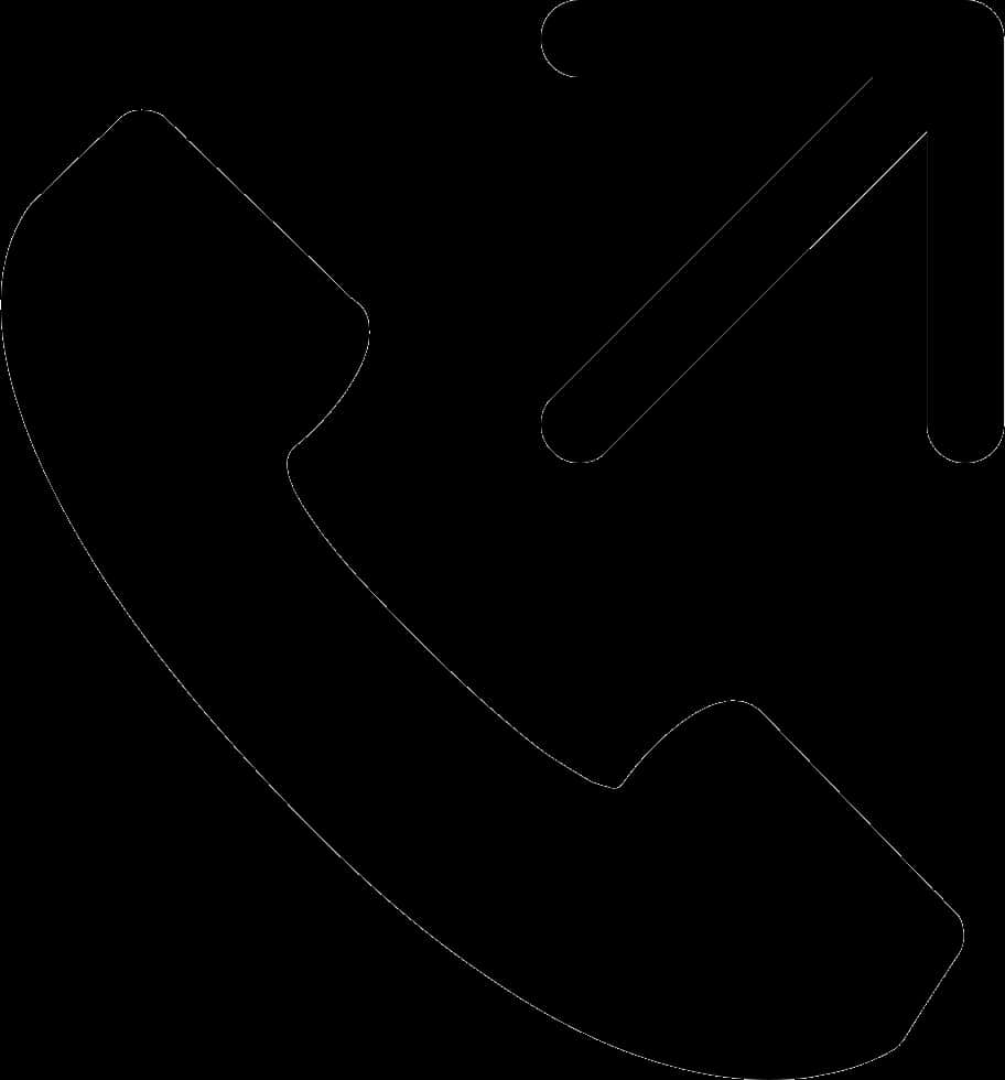 Black Phone Icon Graphic