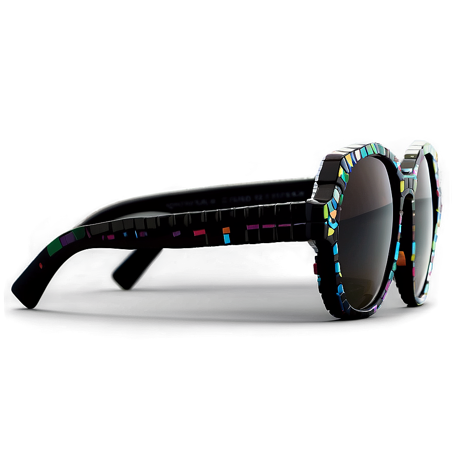 Black Pixel Sunglasses Png Tqa55