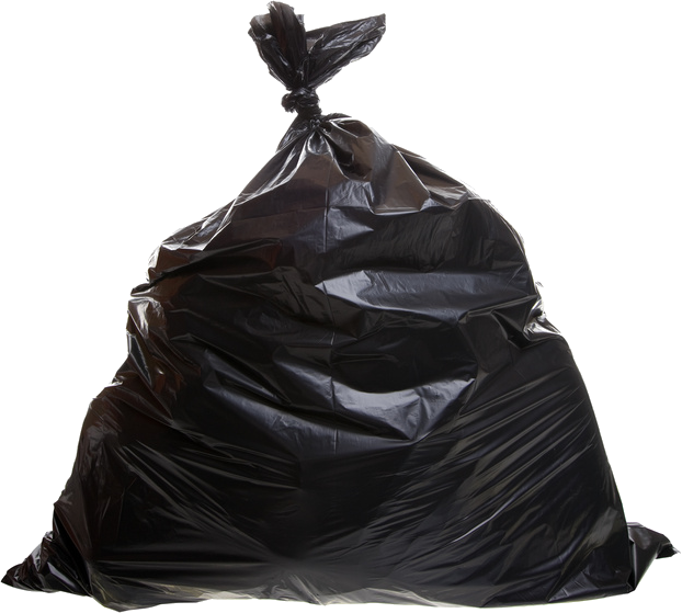 Black Plastic Garbage Bag