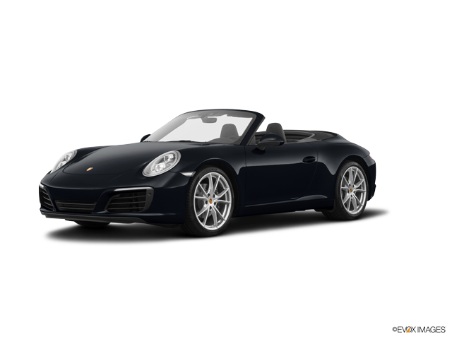 Black Porsche Convertible Side View