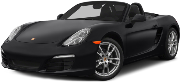 Black Porsche Convertible Sports Car