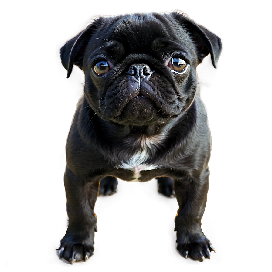 Black Pug Pet Png 47