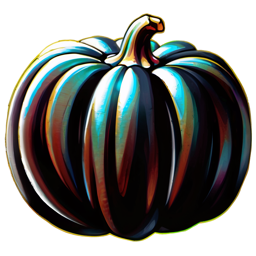 Black Pumpkin Sketch Png 06282024