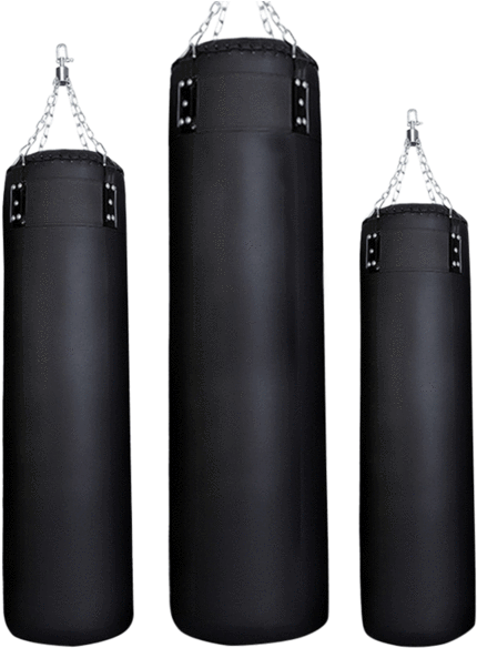 Black Punching Bags Set