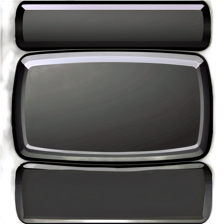 Black Rectangle For Overlay Design Png Eei69