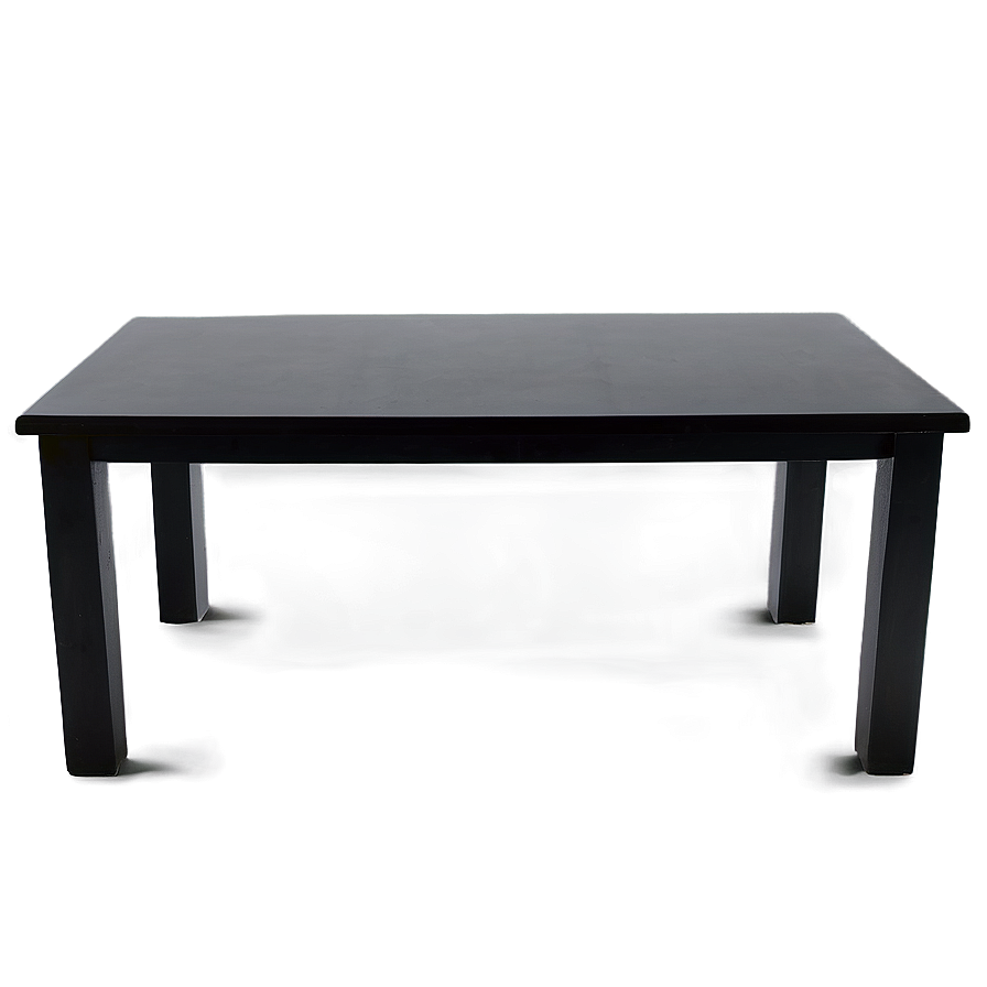 Black Rectangular Table Png 06262024