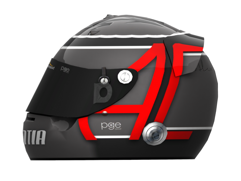 Black Red Motorcycle Helmet Side View