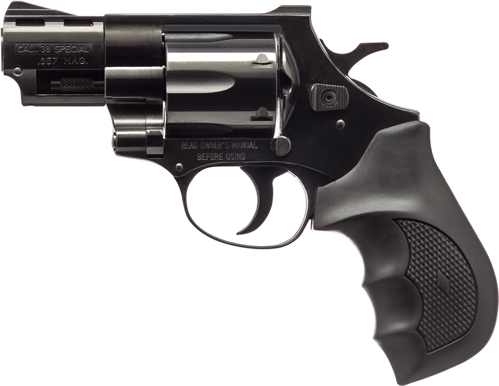 Black Revolver Firearm Transparent Background