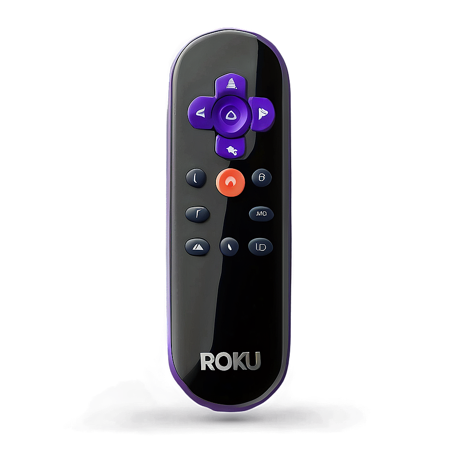 Black Roku Remote Png 36