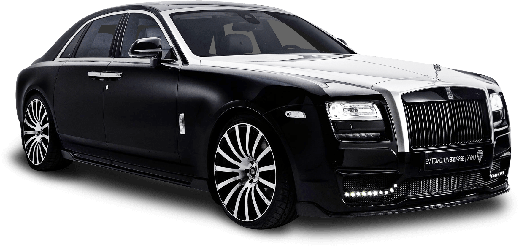 Black Rolls Royce Luxury Sedan