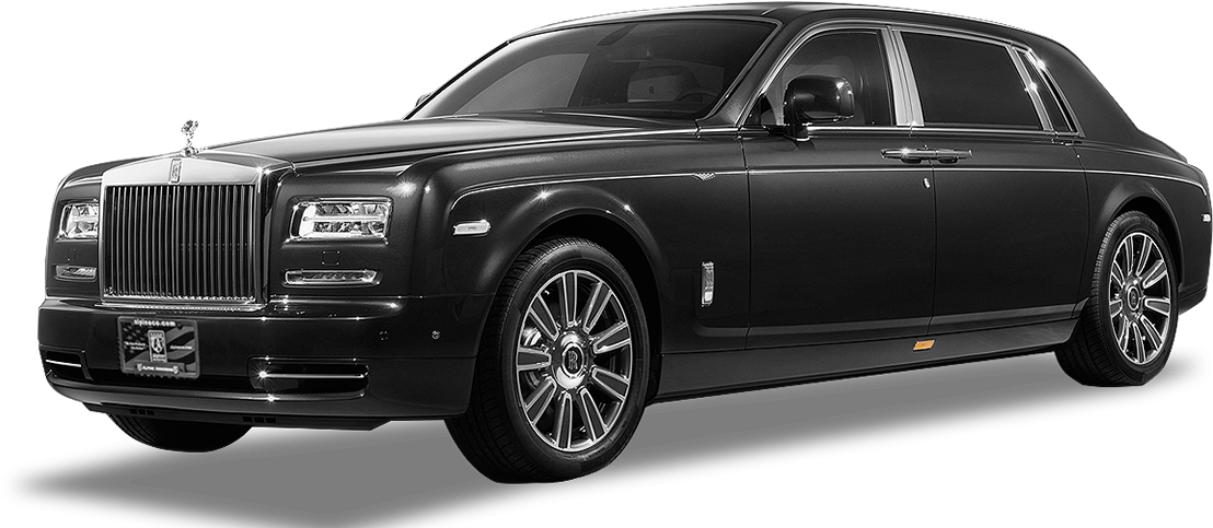 Black Rolls Royce Phantom Side View