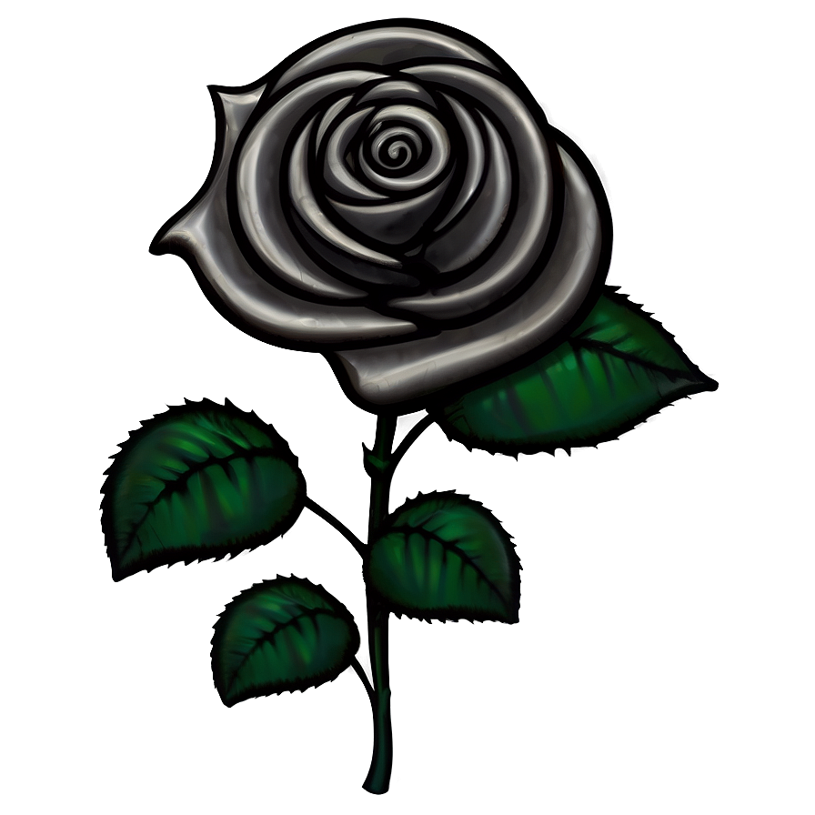 Black Roses Pattern Png 40