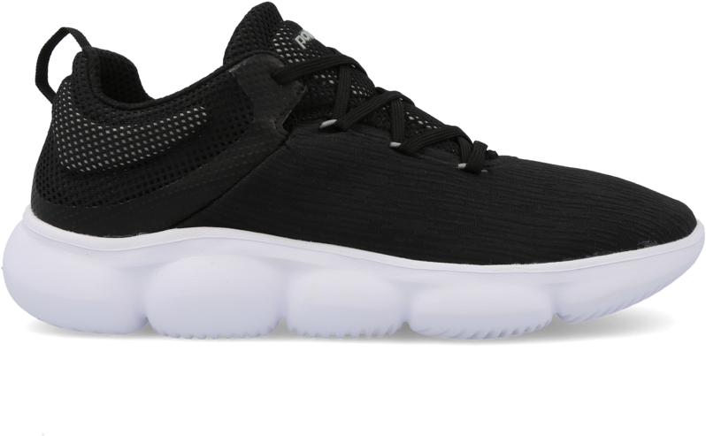 Black Running Shoewith White Sole