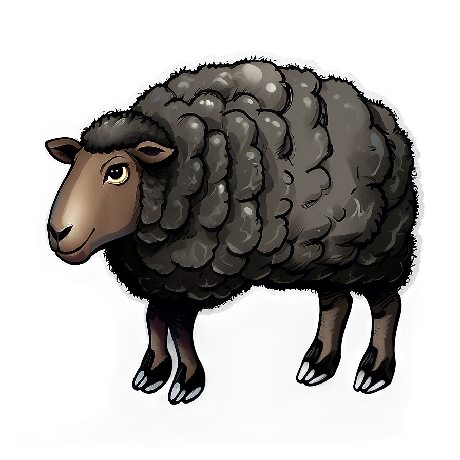 Black Sheep Illustration Png 90