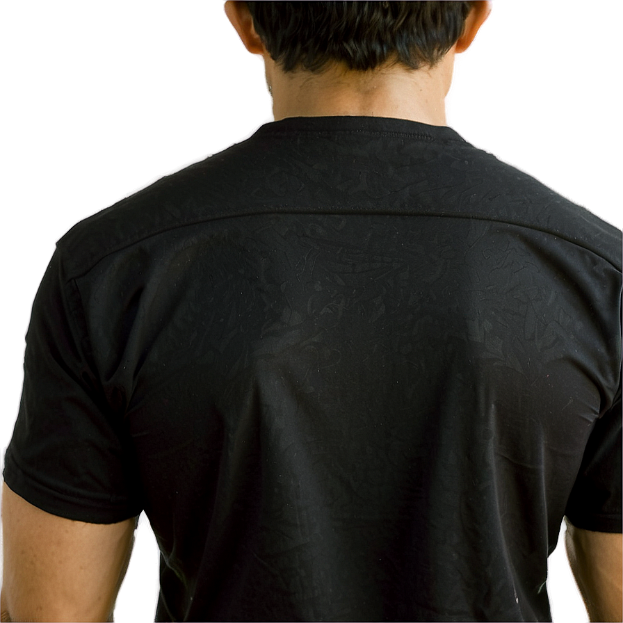 Black Shirt Back View Png Ydt