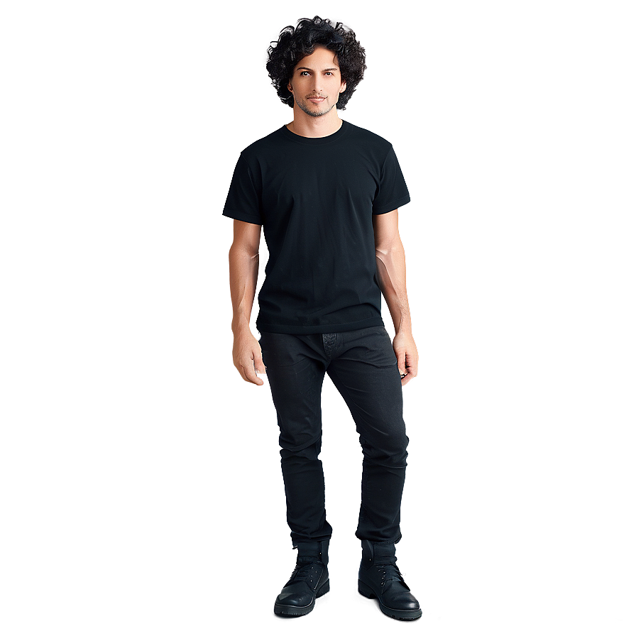 Black Shirt Grunge Style Png Yhq