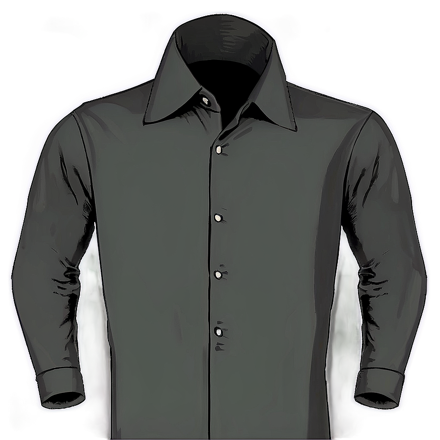 Black Shirt Long Sleeve Png 05252024