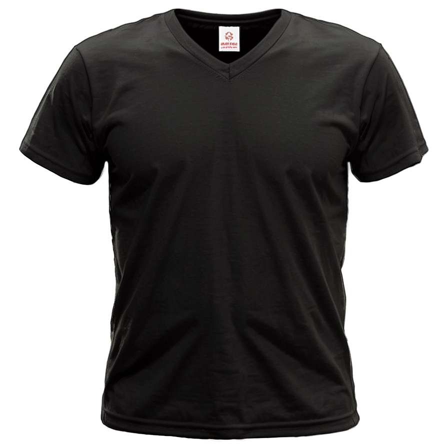 Black Shirt V Neck Png 79