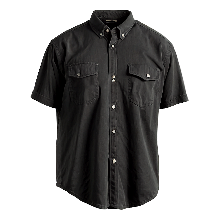 Black Shirt With Pocket Png Iup66