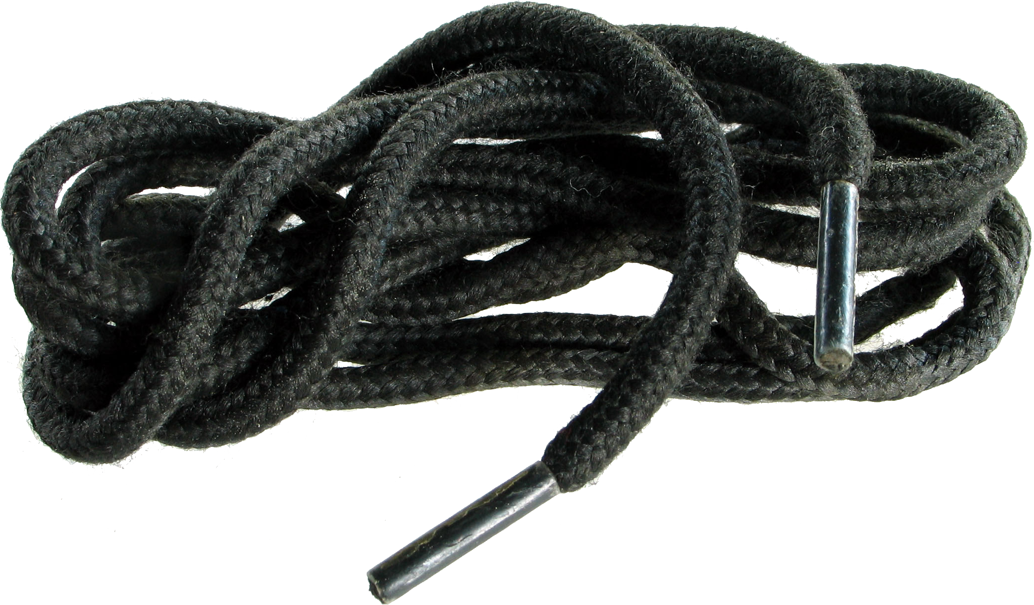 Black Shoelace Tangled Transparent Background