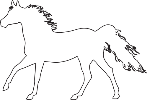 Black Silhouette Horse