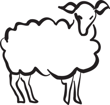 Black Silhouette Lamb