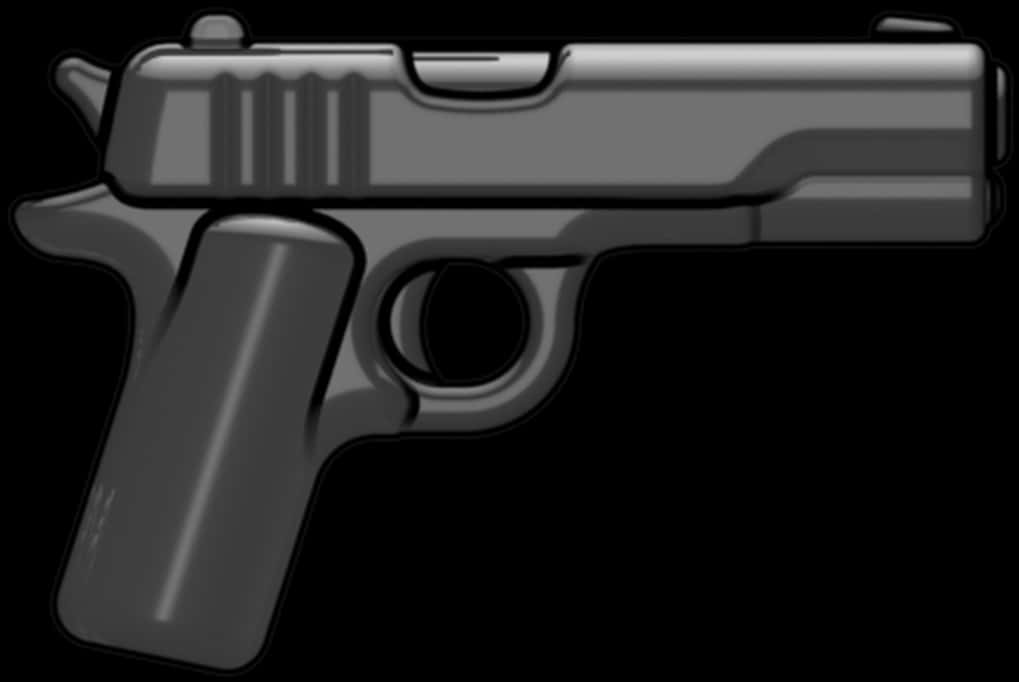 Black Silhouette Pistol