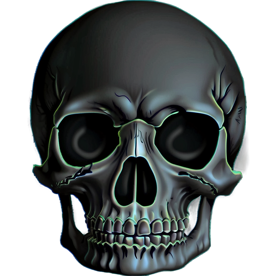 Black Skull Illustration Png Dec37