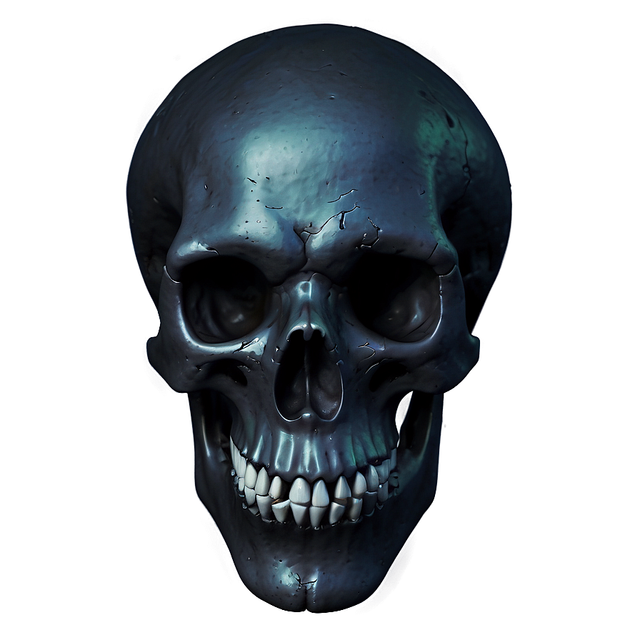 Black Skull In Battle Png 06202024