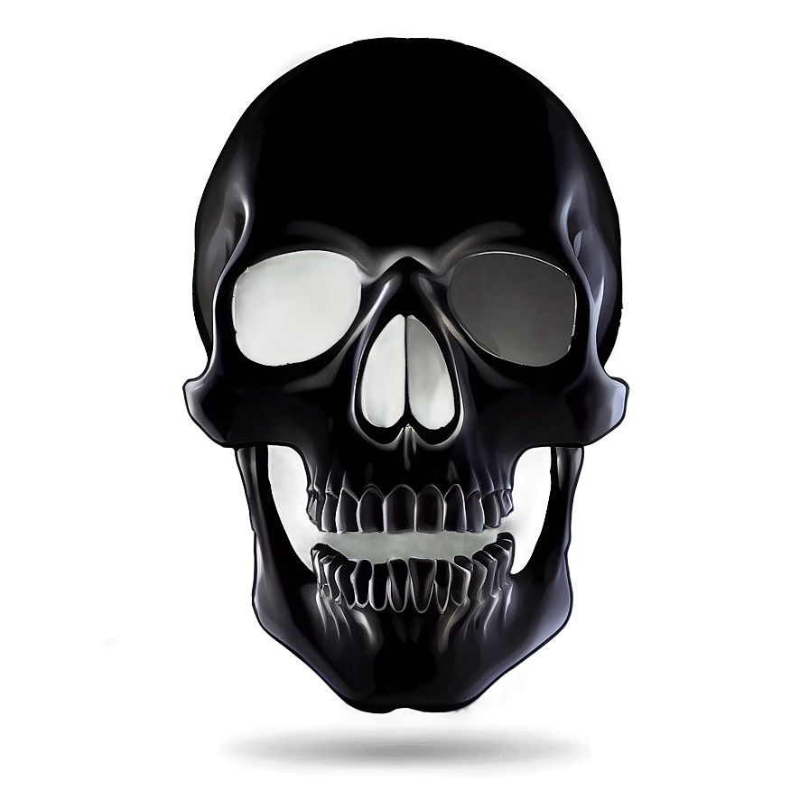 Black Skull In Shadows Png Pxd81