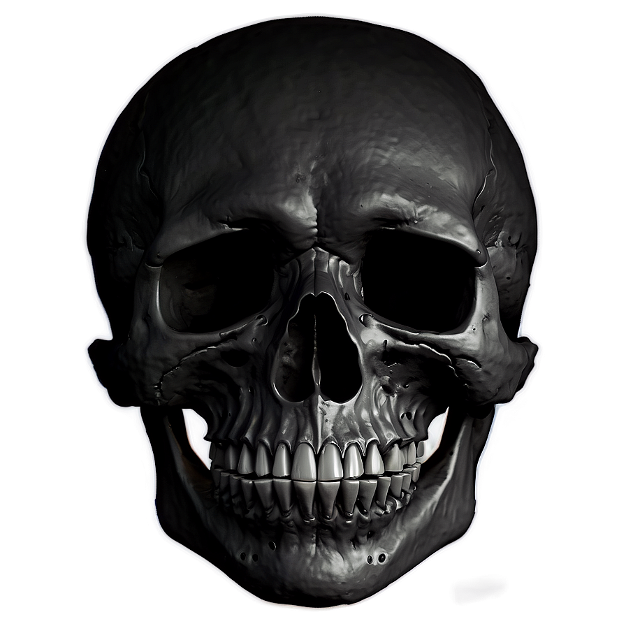 Black Skull Silhouette Png 06202024