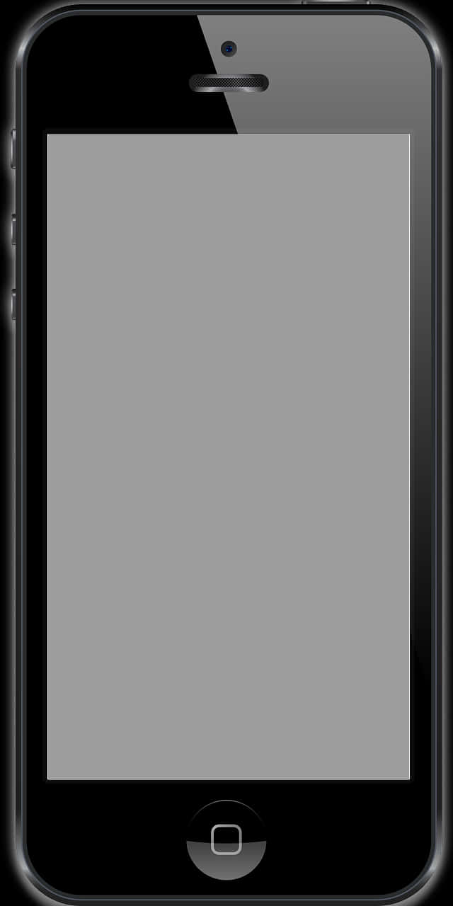 Black Smartphone Blank Screen