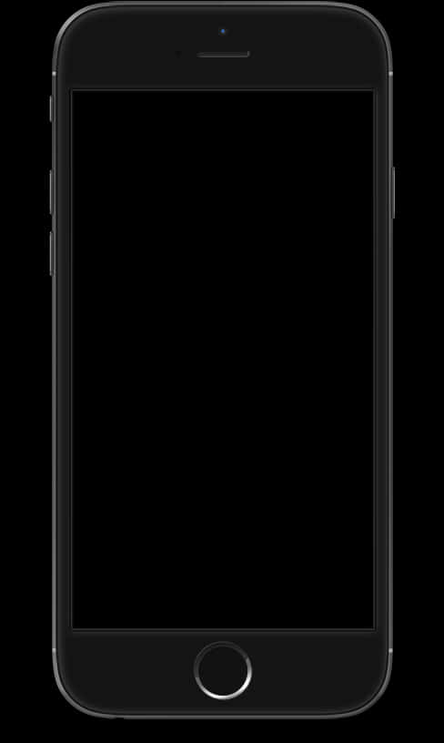 Black Smartphone Blank Screen