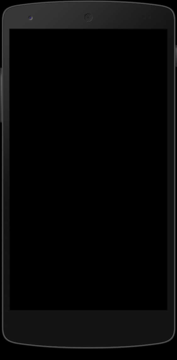 Black Smartphone Blank Screen