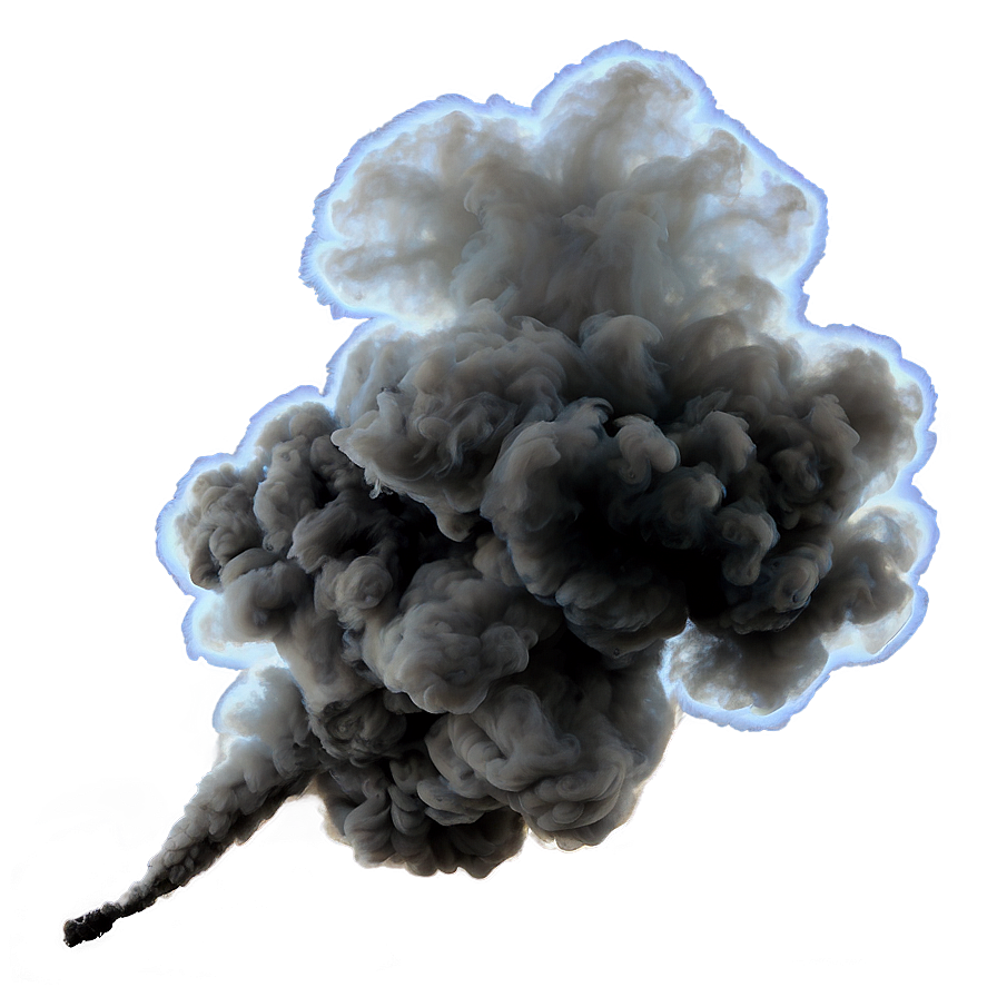 Black Smoke Puff Png Hlb64