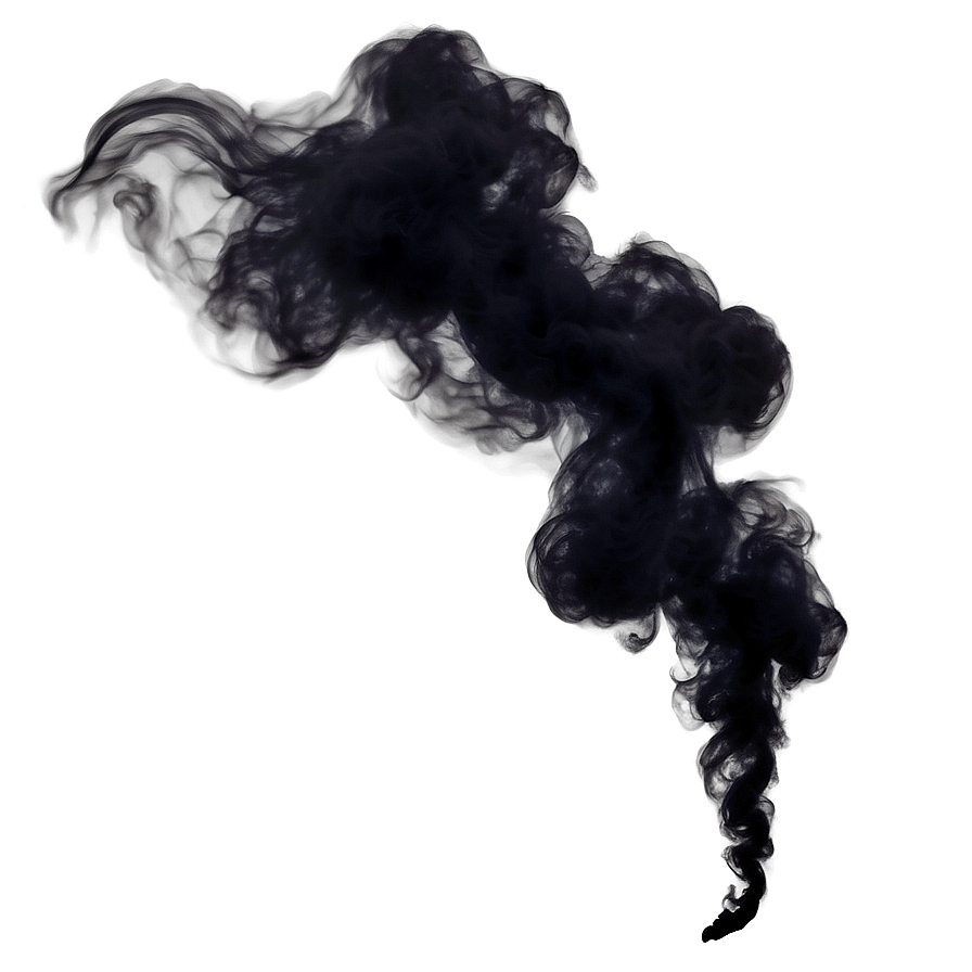 Black Smoke Whisp Png 05252024