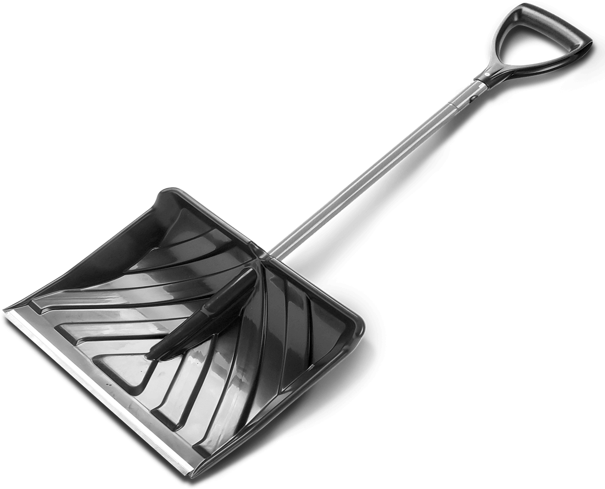 Black Snow Shovel Isolated