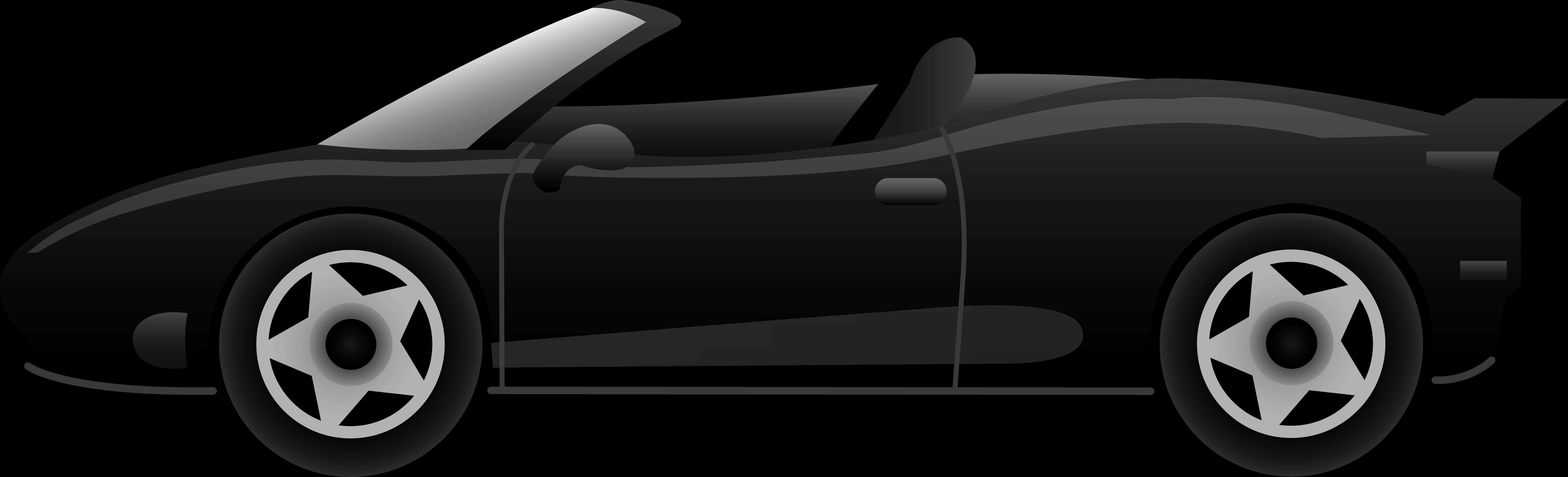 Black Sports Car Silhouette