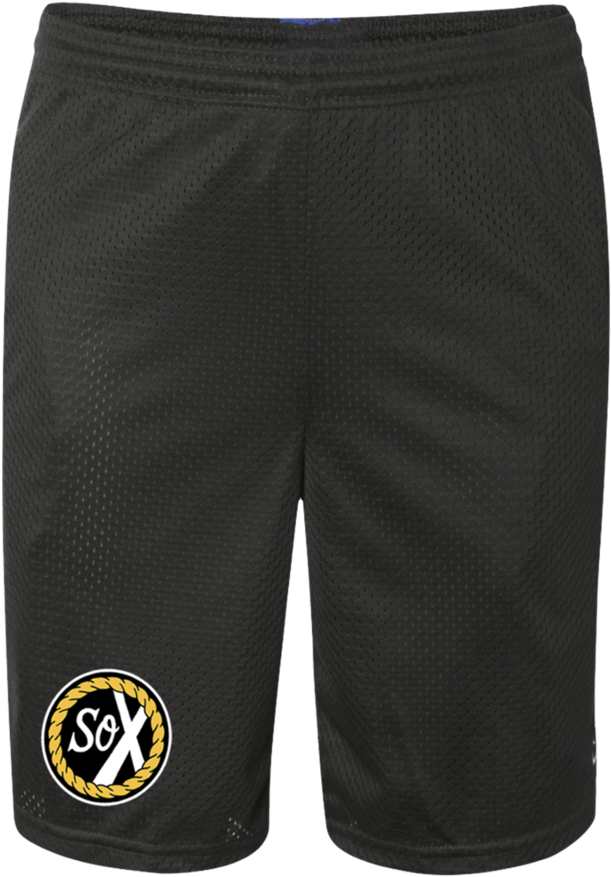 Black Sports Shortswith Logo