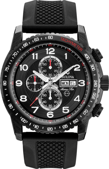 Black Sporty Chronograph Watch