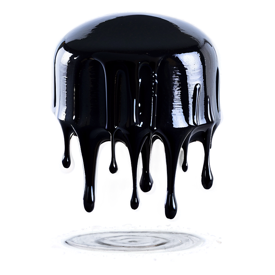 Black Spray Paint Drip Png 50