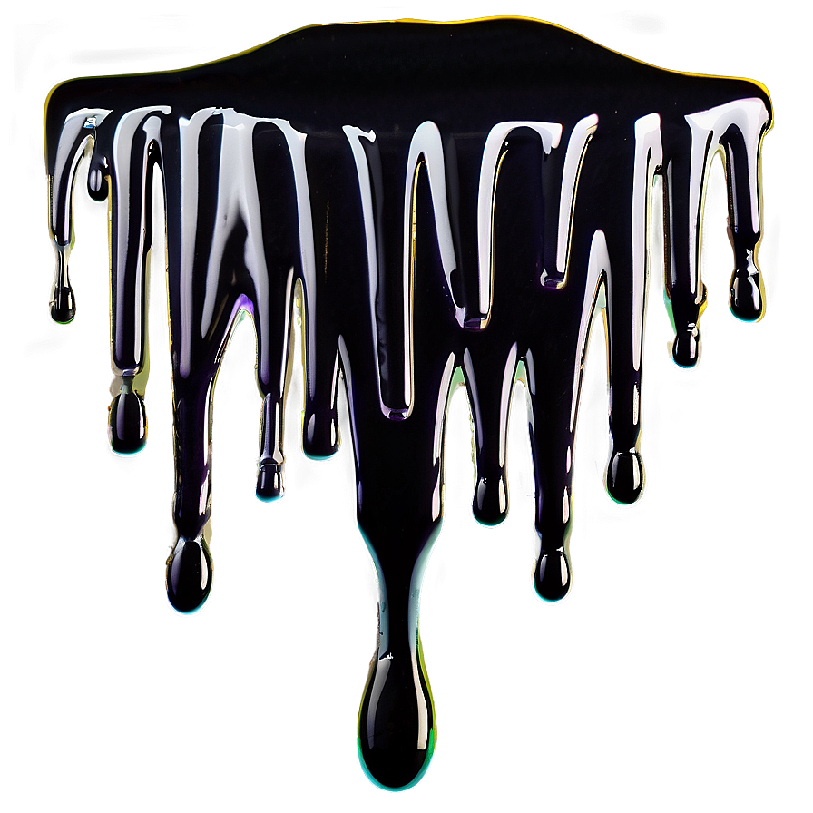 Black Spray Paint Drip Png Mbu52