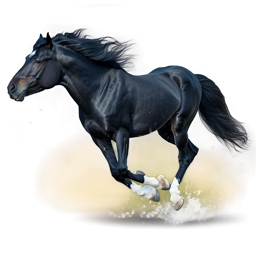 Black Stallion Running Wild Png Ihv34