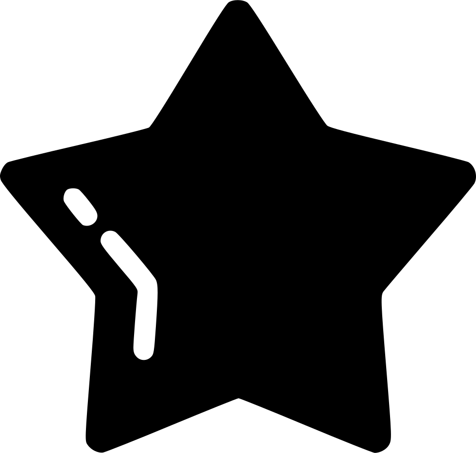 Black Star Icon Silhouette