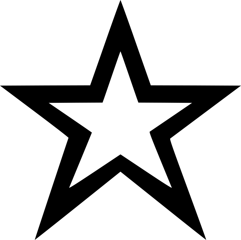 Black Star Outline Graphic